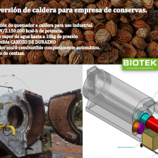 Reconversión de caldera para consevas
